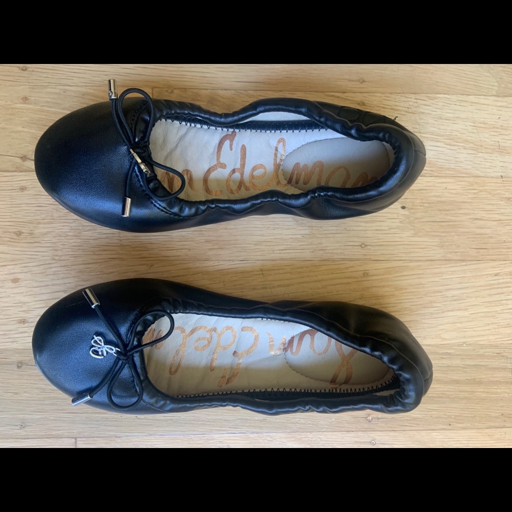Girls Black Flats